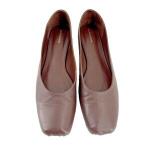 Reformation Mikayla Ballet Flat Almond Brown Leather Color Womens 9.5 MSRP $268